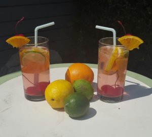 sparkly low calorie non-alcoholic sangria