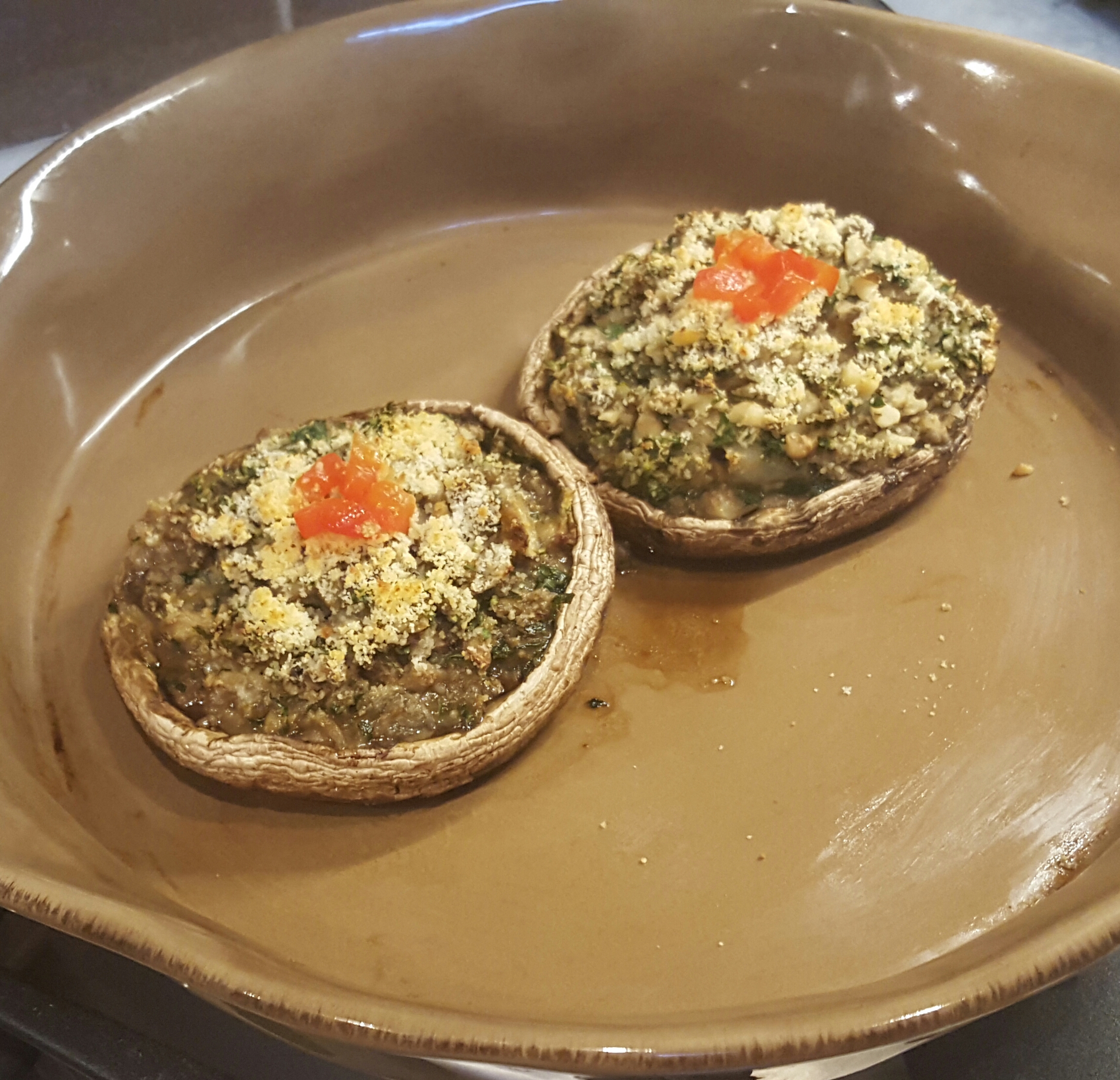 followphyllis - Low Calorie Stuffed Portobello Mushrooms