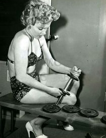 weightlifting old hollywood marilyn monroe - followPhyllis