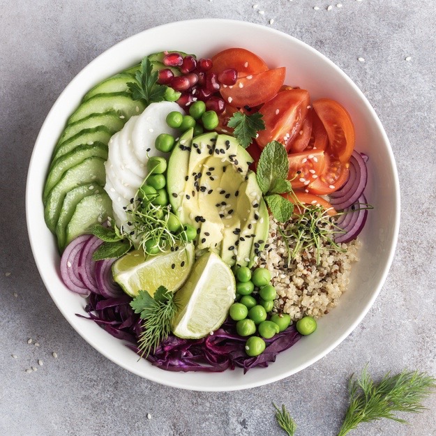 Rainbow Vegan lunch bowl hp - followPhyllis